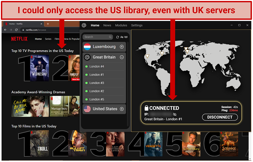 Unblocked: Netflix US, Amazon Prime Video, Hulu, Disney+, HBO Max, and ESPN